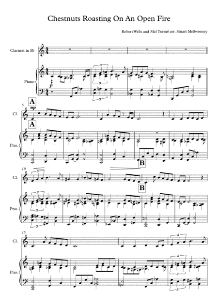 The Christmas Song Chestnuts Roasting On An Open Fire Clarinet Solo Page 2