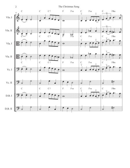 The Christmas Song Chestnuts Roasting On An Open Fire For String Solo Or Ensemble Page 2