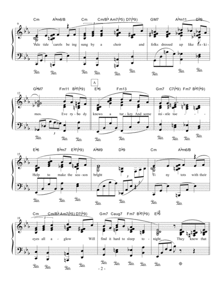 The Christmas Song Chestnuts Roasting On An Open Fire Piano Solo Page 2