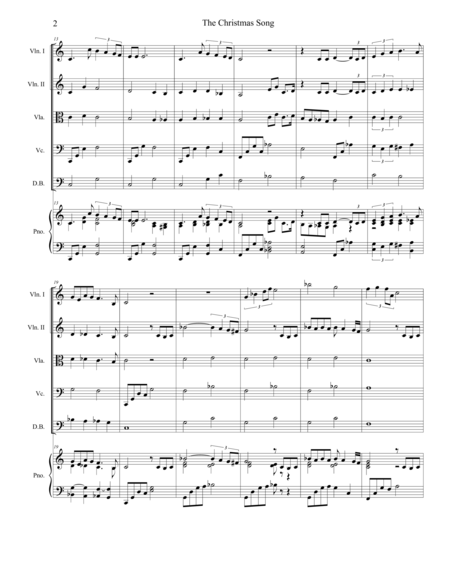 The Christmas Song For String Quintet Page 2