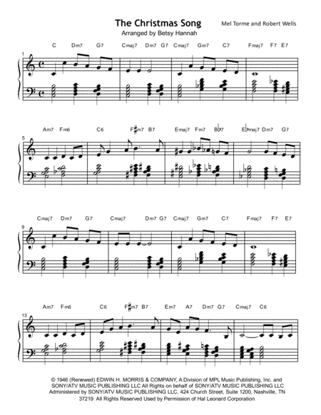 The Christmas Song Iim7 V7 Im7 Workout Page 2