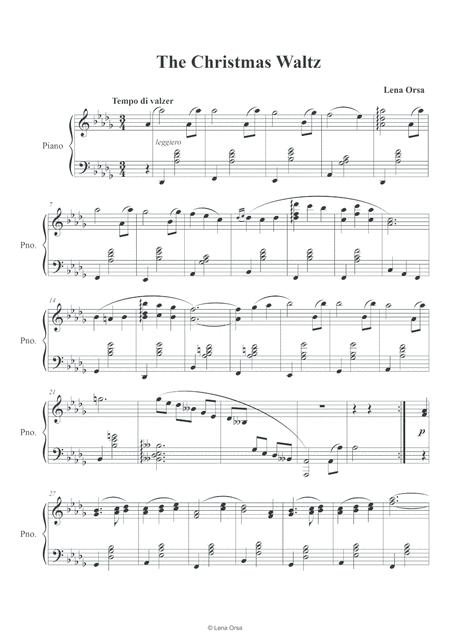 The Christmas Waltz For Piano Page 2