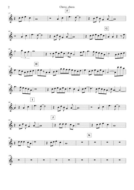 The Constant Rain Chove Chuva Flute Page 2