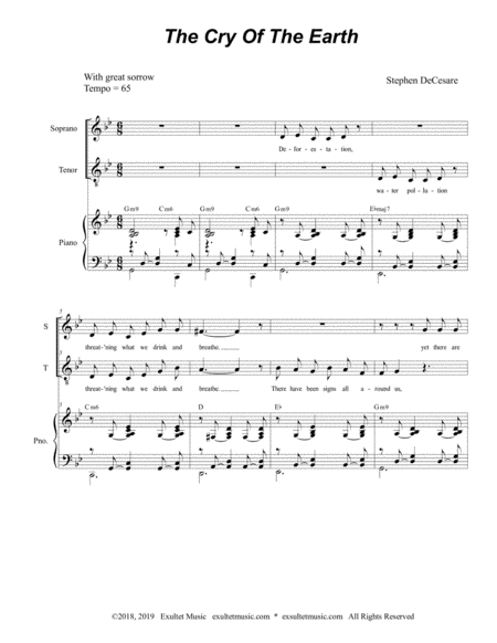 The Cry Of The Earth Duet For Soprano And Tenor Solo Page 2