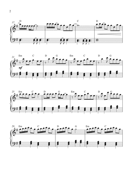 The Cure Piano Solo With Chords Page 2