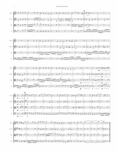 The Day Of Resurrection For String Quartet Page 2