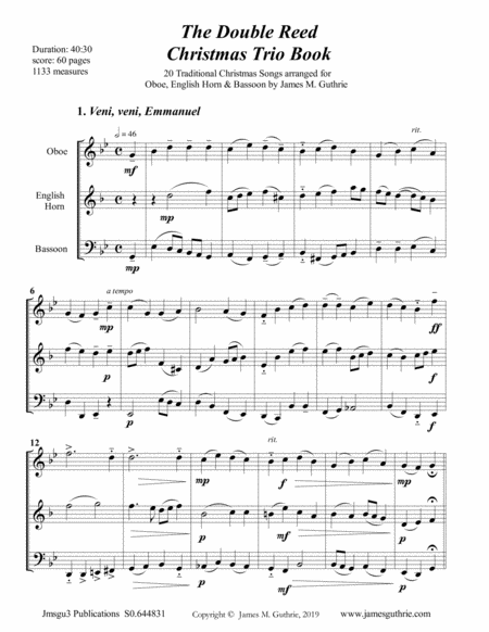 The Double Reed Christmas Trio Book Page 2