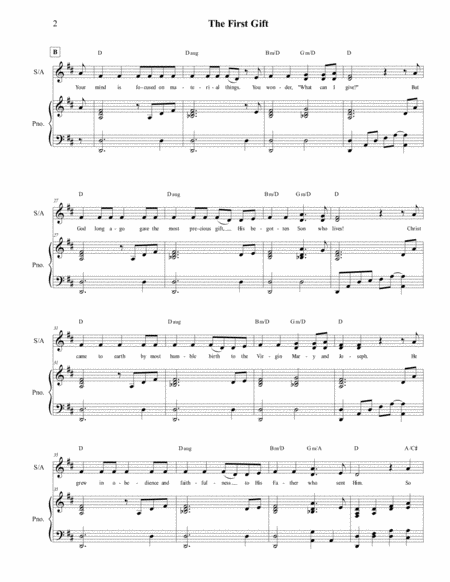 The First Gift Soprano Alto Duet Version Page 2