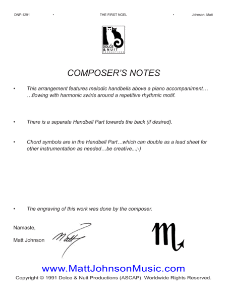 The First Noel 2 Octave Handbells With Piano Accompaniment Page 2