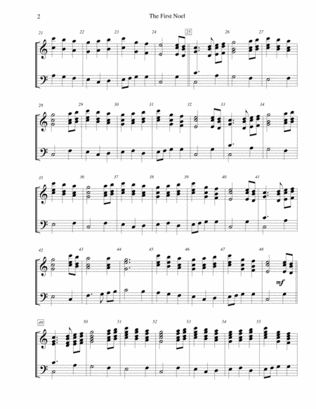 The First Noel For 3 Octave Handbell Choir Page 2