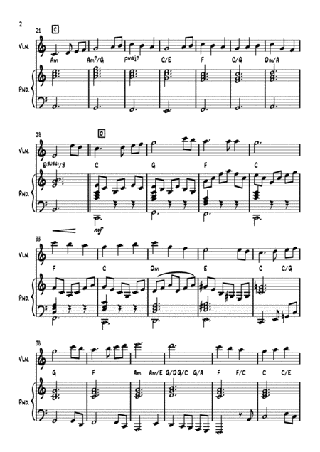 The First Noel Piano And Violin Duet Page 2
