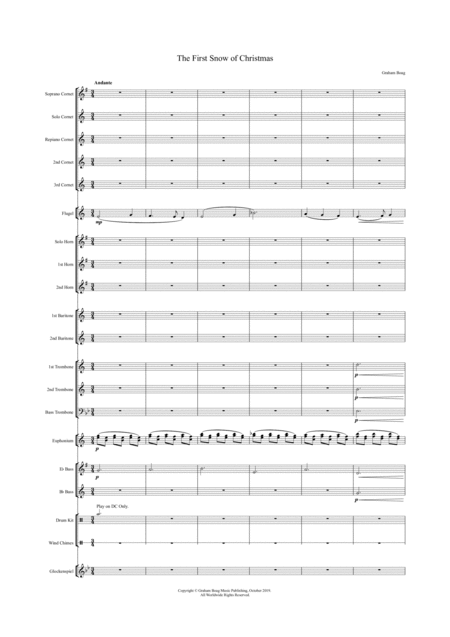 The First Snow Of Christmas For Brass Band Page 2