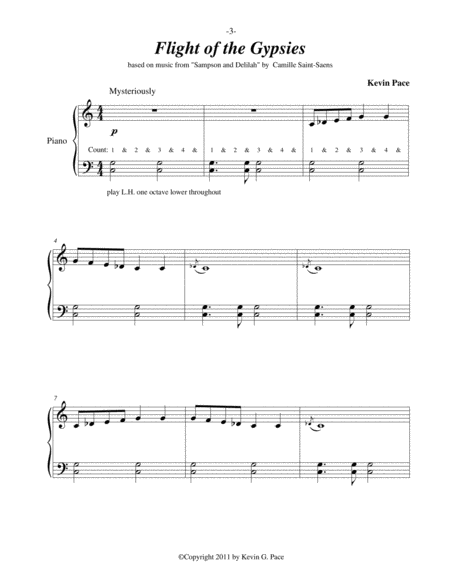 The Flight Of The Gypsies Easy Piano Solo Page 2