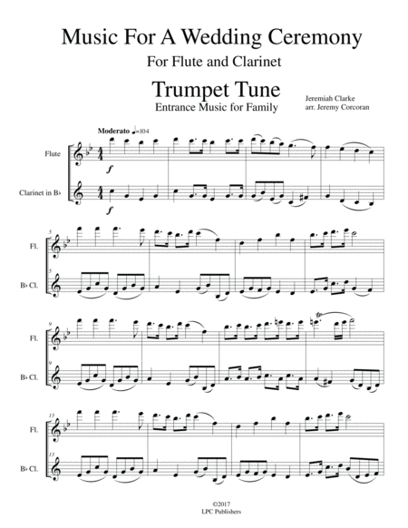 The Flute And Clarinet Wedding Book Page 2