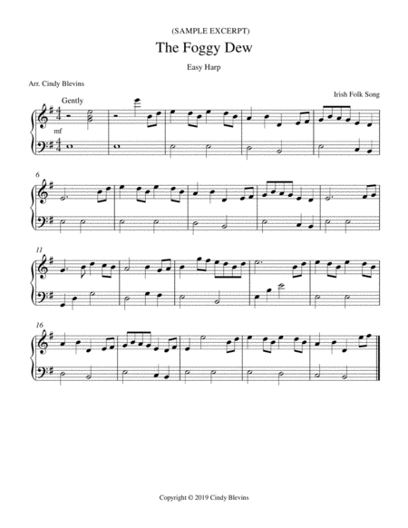 The Foggy Dew For Easy Harp Page 2