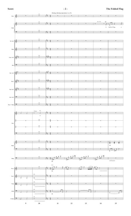 The Folded Flag Full Score Page 2