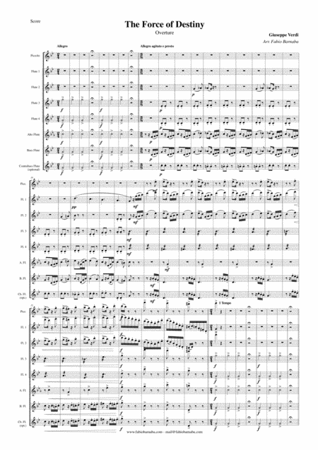 The Force Of Destiny La Forza Del Destino Overture For Flute Choir Page 2