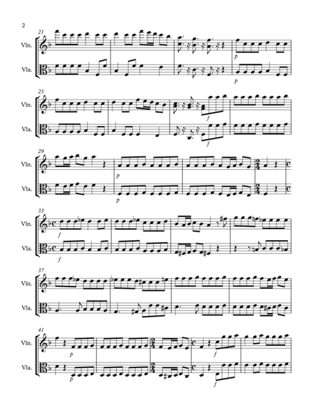 The Four Seasons Autumn Mov 1 Violin Viola Duet Page 2