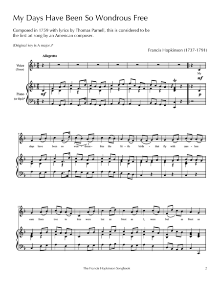 The Francis Hopkinson Songbook B Flat Instr Solos Page 2
