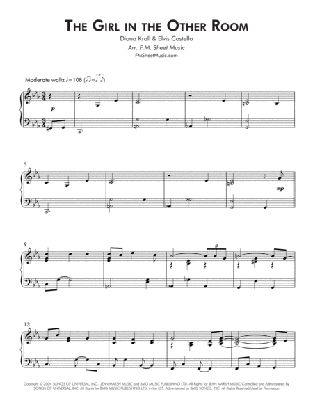 The Girl In The Other Room Intermediate Piano Page 2