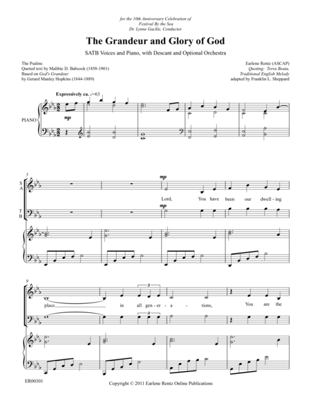 The Grandeur And Glory Of God Satb Page 2