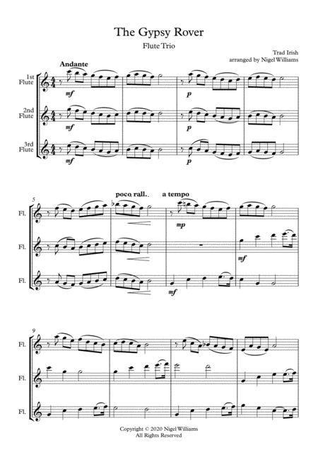 The Gypsy Rover For Flute Trio Page 2