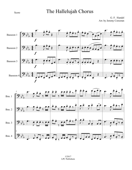 The Hallelujah Chorus For Bassoon Quartet Page 2