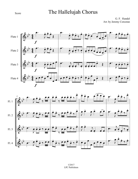 The Hallelujah Chorus For Flute Quartet Page 2