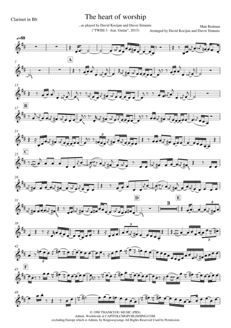 The Heart Of Worship When The Music Fades Guitar Clarinet Page 2