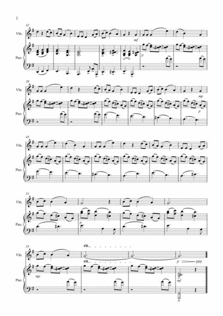 The Holly And The Ivy For Violin And Piano Page 2