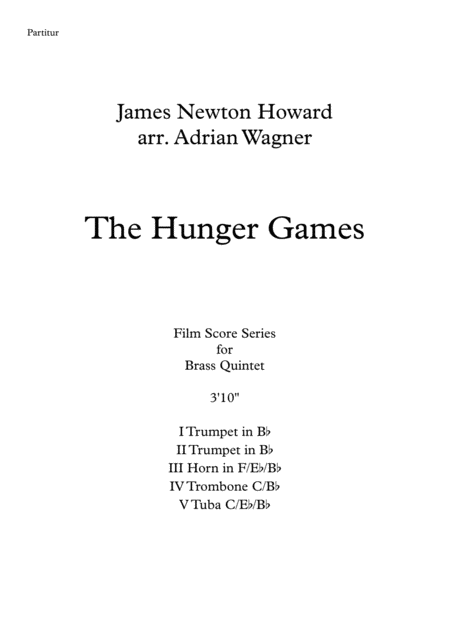 The Hunger Games James Newton Howard Brass Quintet Arr Adrian Wagner Page 2