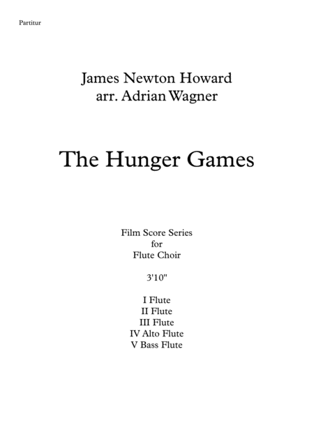 The Hunger Games James Newton Howard Flute Choir Arr Adrian Wagner Page 2