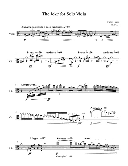 The Joke For Solo Viola Page 2