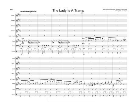 The Lady Is A Tramp Jazz Combo With 4 Or 5 Guitars Page 2