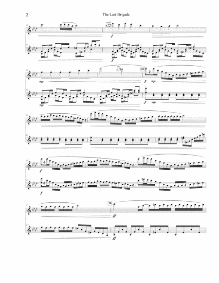 The Last Brigade Duet For Flute And 3 Octave Marimba Page 2