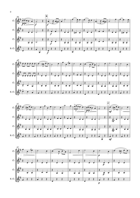 The Linden Waltz For Clarinet Quartet Page 2
