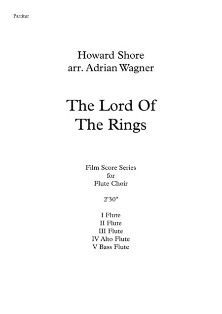 The Lord Of The Rings Howard Shore Flute Choir Arr Adrian Wagner Page 2