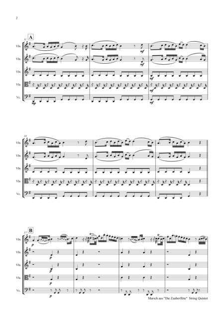 The Magic Flute Mozart March Page 2