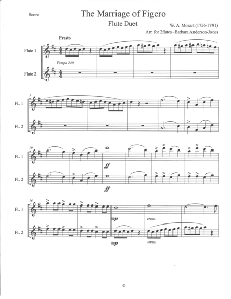 The Marriage Of Figaro Flute Duet Page 2