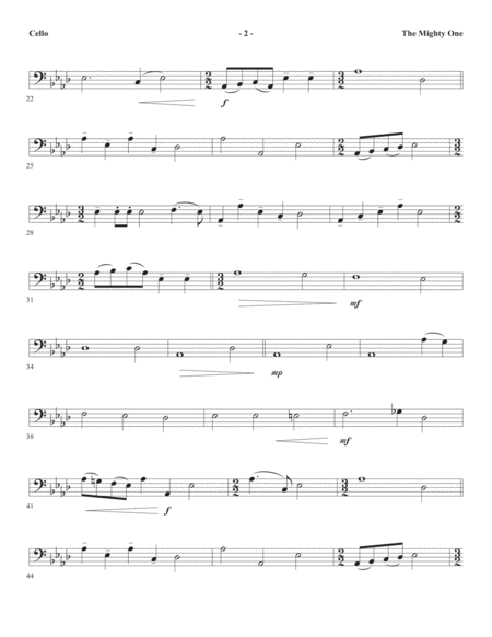 The Mighty One Cello Page 2