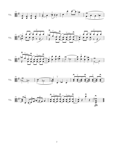 The Montana Banana Blues For Solo Viola Page 2