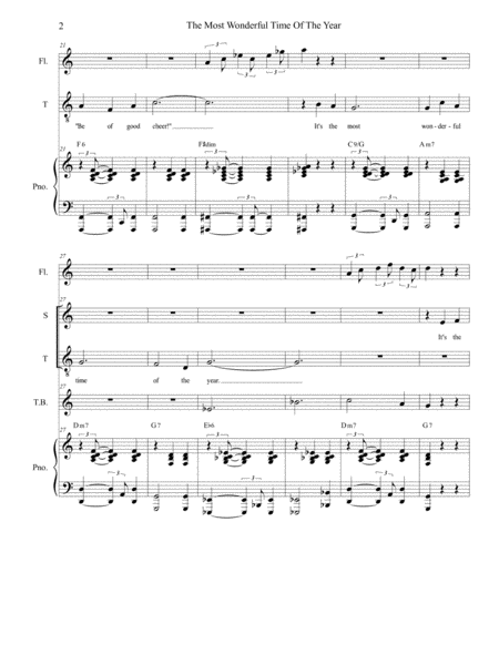 The Most Wonderful Time Of The Year Duet For Soprano And Tenor Solo Page 2