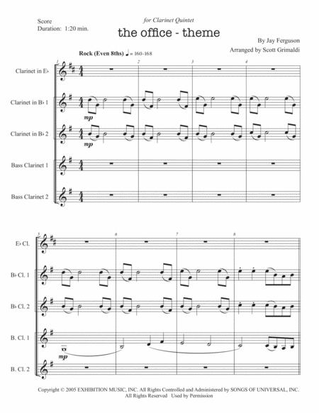 The Office Theme For Clarinet Quintet Page 2
