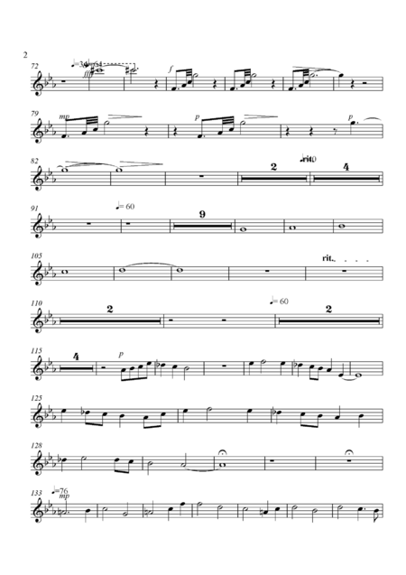 The Old Lie Orchestral Parts Page 2