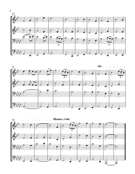The Parting Glass Trombone Duet Page 2
