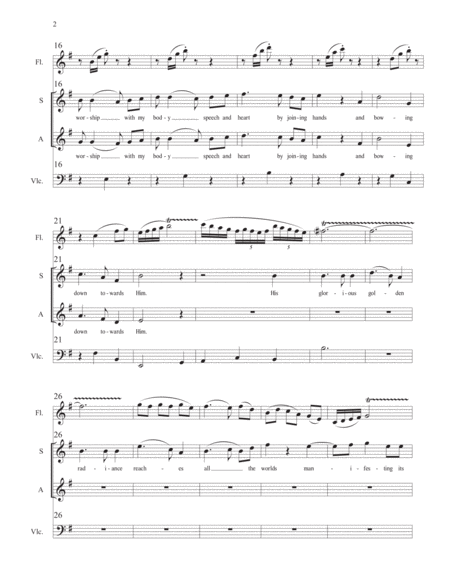 The Path Of Easy Practice A Buddhist Motet For Soprano Alto Flute And Cello Score And Parts Page 2