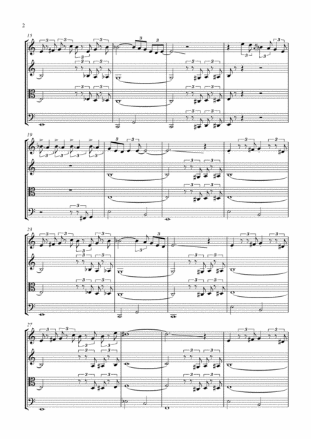 The Pink Panther Theme String Quartet Page 2