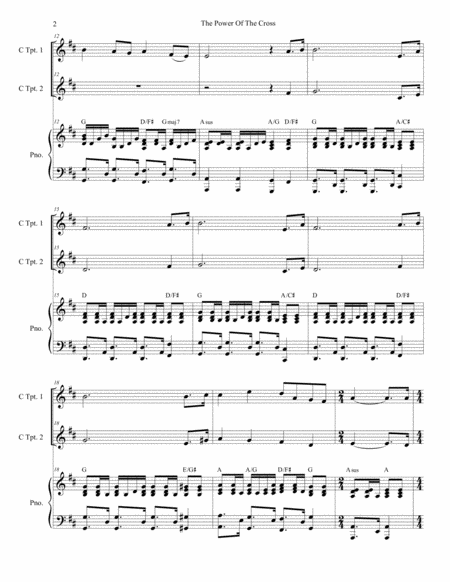 The Power Of The Cross Oh To See The Dawn Duet For C Trumpet Page 2