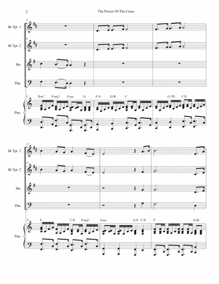 The Power Of The Cross Oh To See The Dawn For Brass Quartet Page 2