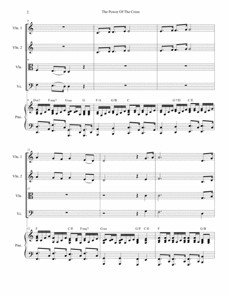 The Power Of The Cross Oh To See The Dawn For String Quartet Page 2